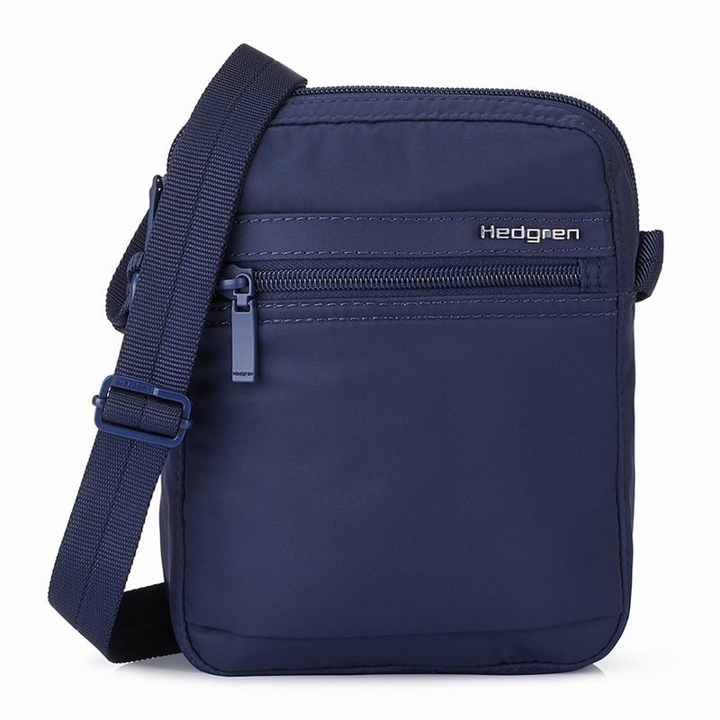 Dark Blue Women\'s Hedgren Rush Crossbody Bags | DUZ952AV