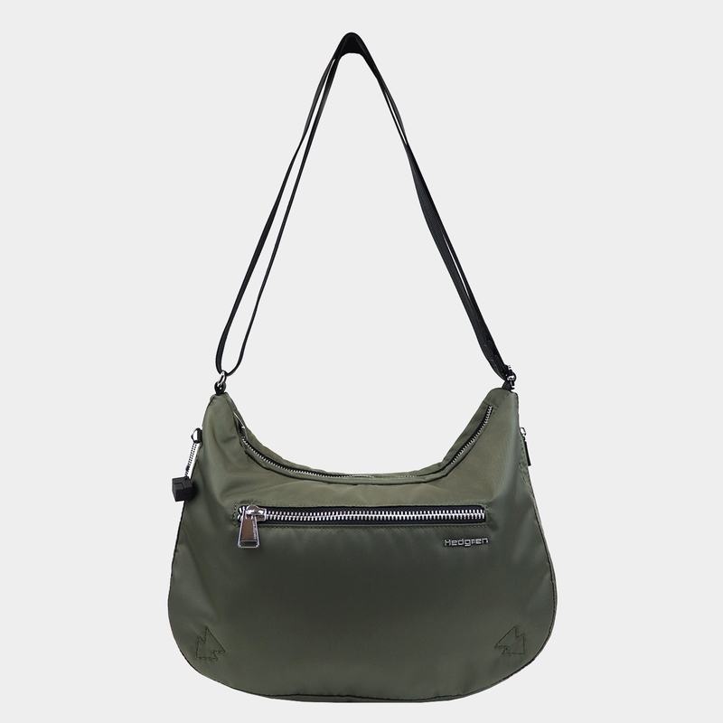 Dark Green Women's Hedgren Ann Crossbody Bags | SYE6359AT