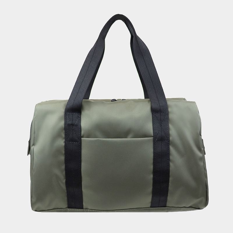 Dark Green Women's Hedgren Bound Sustainably Made Duffle Bags | CGZ4411CV