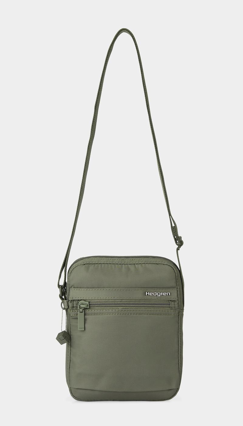 Dark Green Women's Hedgren Rush Crossbody Bags | SVH2041FN