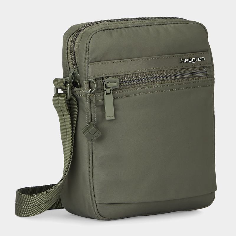 Dark Green Women's Hedgren Rush Crossbody Bags | SVH2041FN