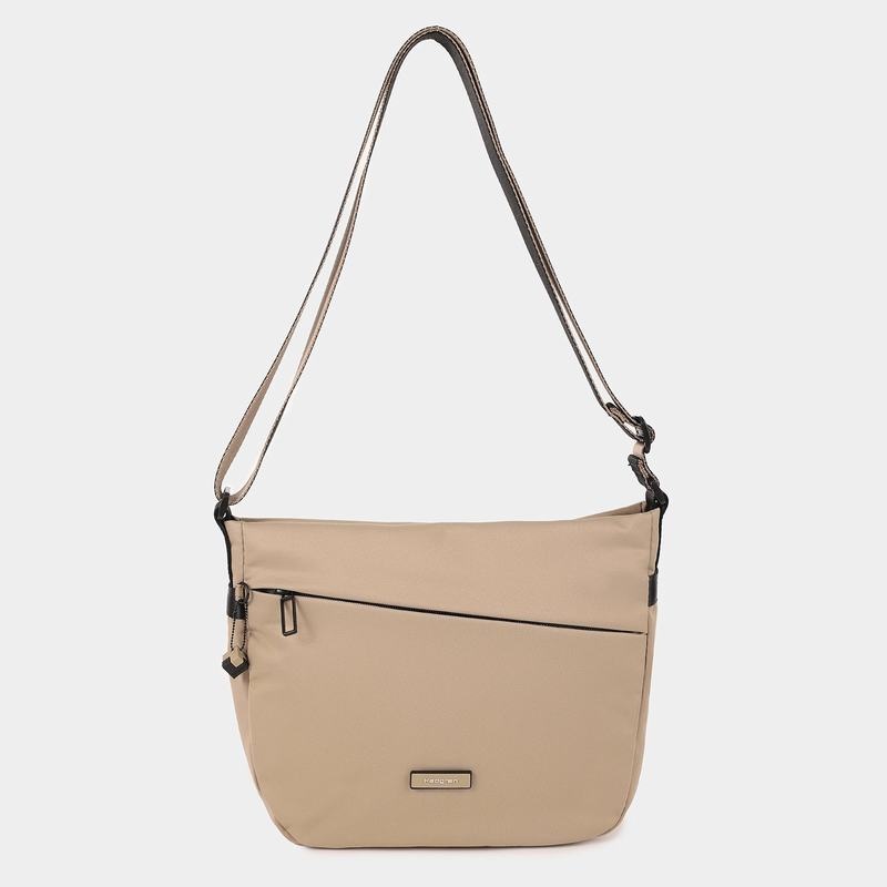 Grey Beige Women's Hedgren Gravity Crossbody Bags | UHS832WA