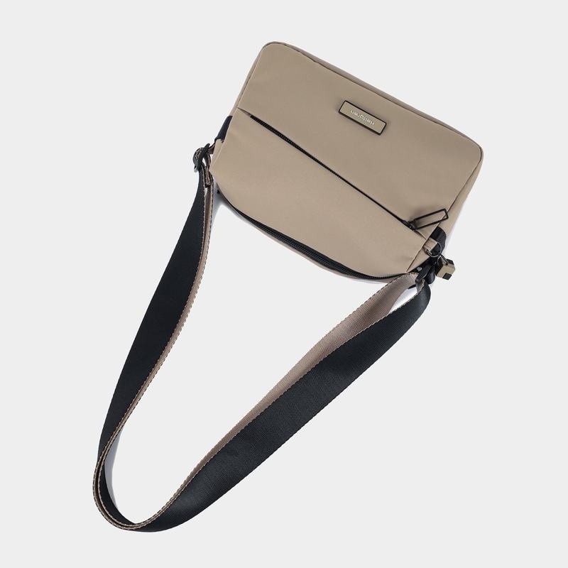 Grey Beige Women's Hedgren Neutron Small Crossbody Bags | JUH6948RZ