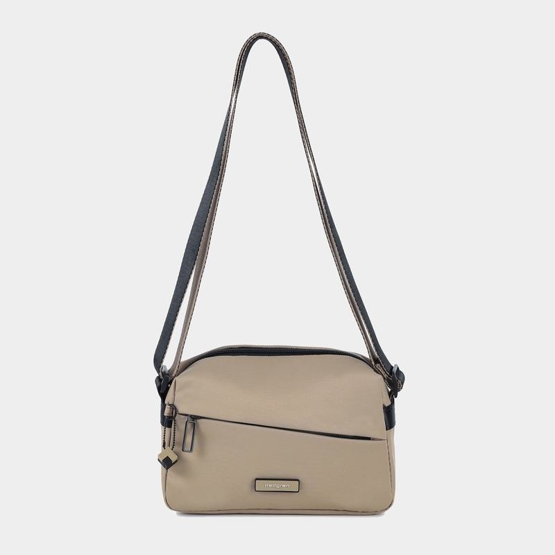 Grey Beige Women's Hedgren Neutron Small Crossbody Bags | JUH6948RZ