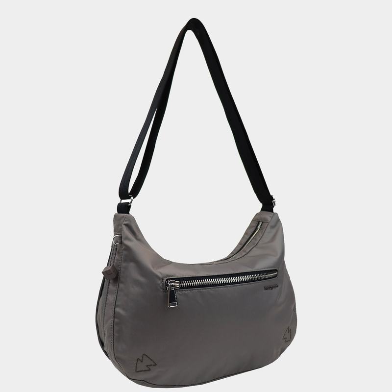 Grey Brown Women's Hedgren Ann Crossbody Bags | TDK9671TS