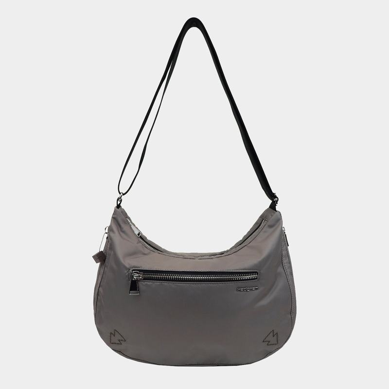 Grey Brown Women's Hedgren Ann Crossbody Bags | TDK9671TS