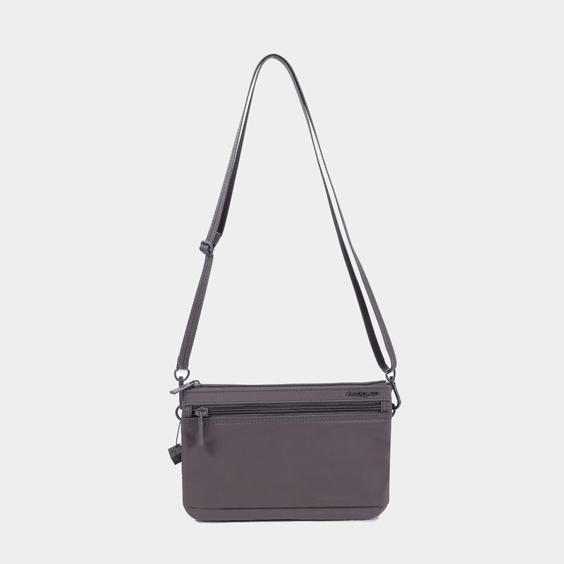 Grey Brown Women's Hedgren Emma Crossbody Bags | QGI3454DB