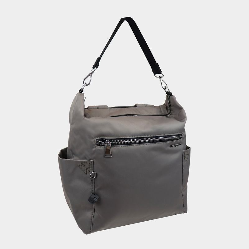 Grey Brown Women's Hedgren Kate Sustainably Made Convertible Tote Bags | YTA697RN