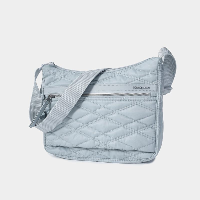 Light Blue Women's Hedgren Harpers Crossbody Bags | RDA724OG