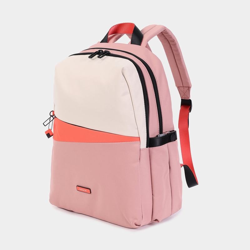 Pink Orange Women's Hedgren Cosmos Backpacks | NZQ9615PJ