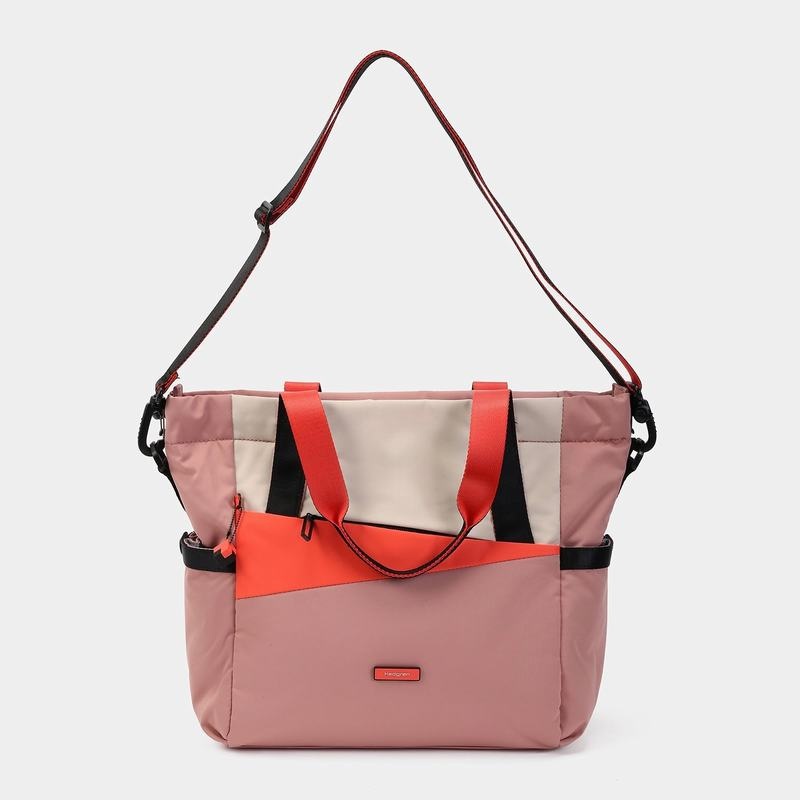 Pink Orange Women's Hedgren Galactic Tote Bags | GMQ1997GQ