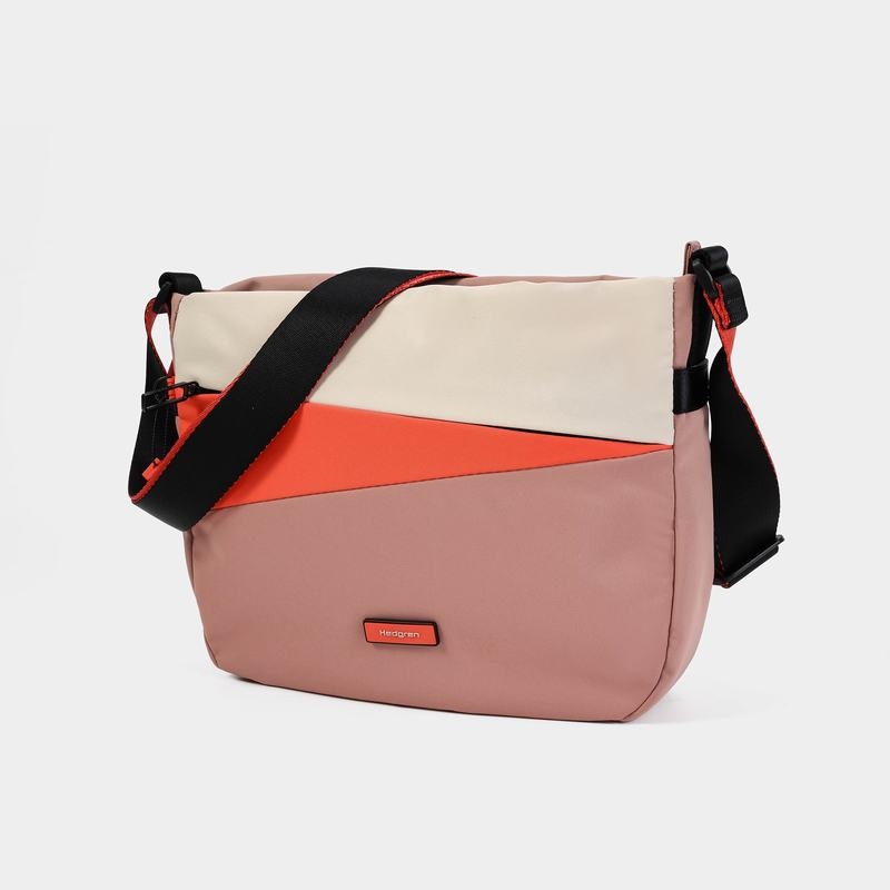 Pink Orange Women's Hedgren Gravity Crossbody Bags | DAD8388DP