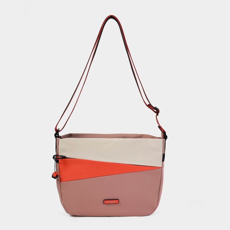 Pink Orange Women's Hedgren Gravity Crossbody Bags | DAD8388DP