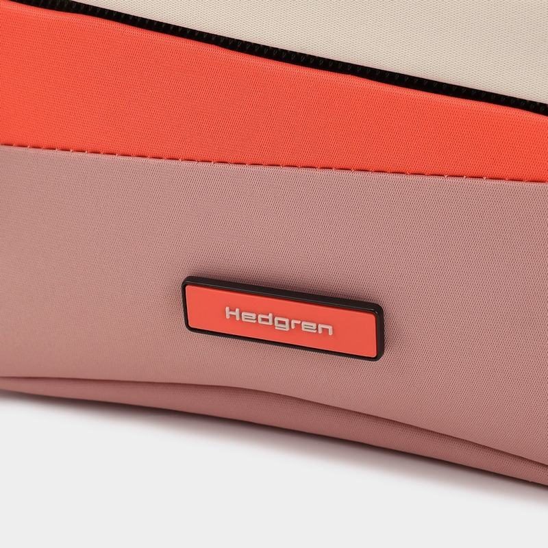 Pink Orange Women's Hedgren Neutron Small Crossbody Bags | ORX5418RR