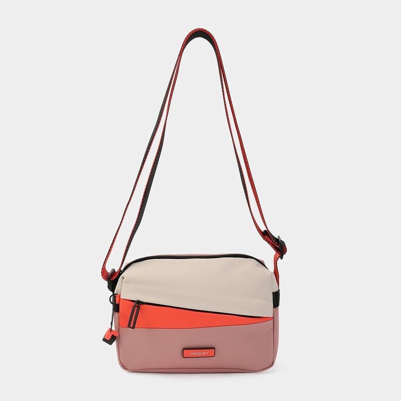 Pink Orange Women's Hedgren Neutron Small Crossbody Bags | ORX5418RR