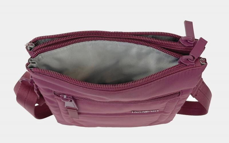 Pink Women's Hedgren Helm Crossbody Bags | UXN2068LP