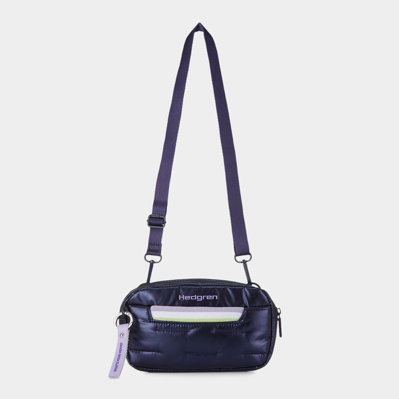 Purple Deep Blue Women's Hedgren Snug Belt Bags | BXT10034KP