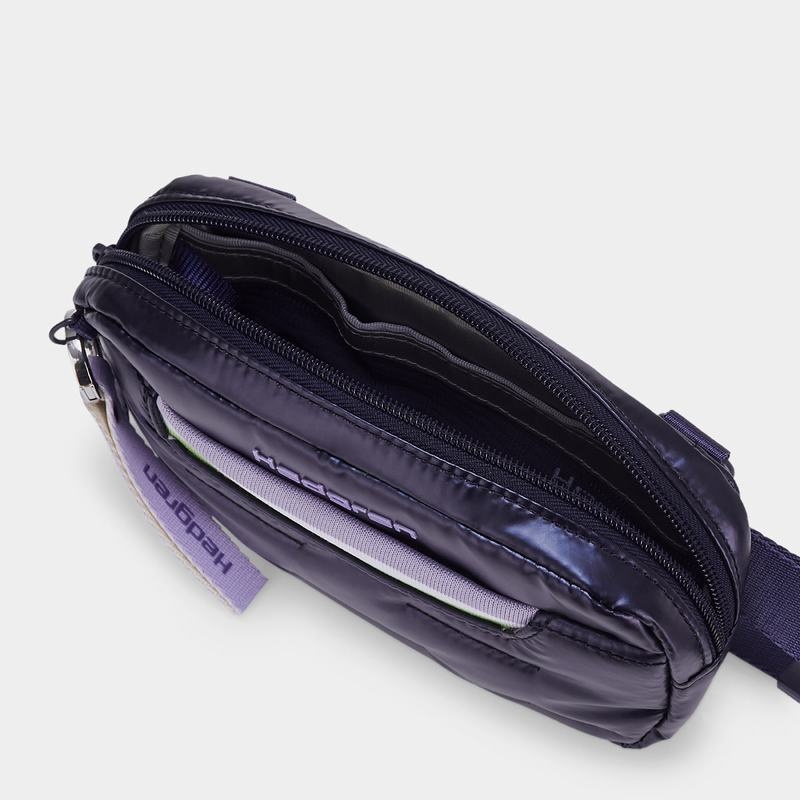 Purple Deep Blue Women's Hedgren Snug Belt Bags | BXT10034KP