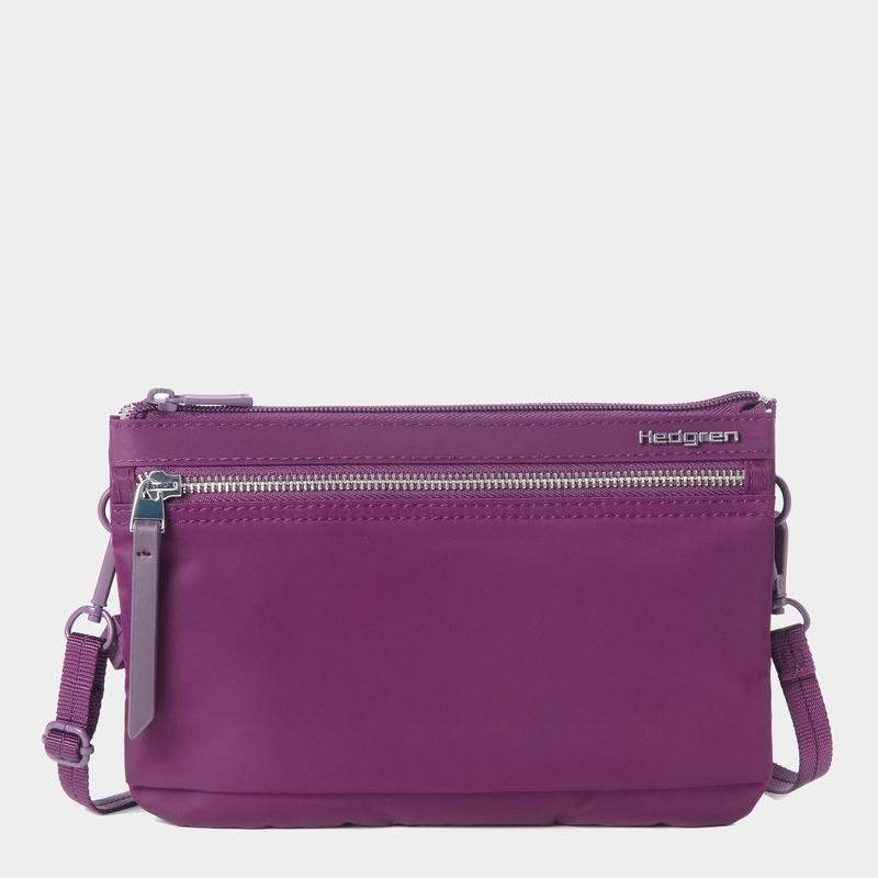 Purple Women\'s Hedgren Emma Crossbody Bags | CUI369HF