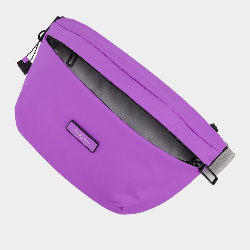 Purple Women's Hedgren Halo Belt Bags | PDZ9215WN