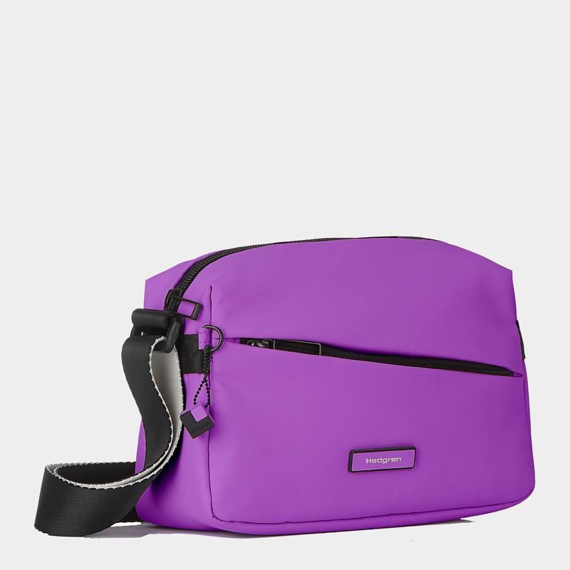 Purple Women's Hedgren Neutron Small Crossbody Bags | CLO4068YY