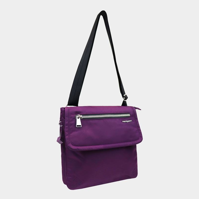 Purple Women's Hedgren Victoria Sustainably Made Crossbody Bags | YRQ4498VE