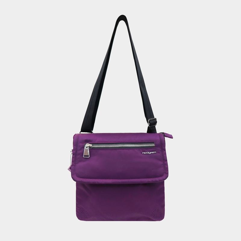 Purple Women's Hedgren Victoria Sustainably Made Crossbody Bags | YRQ4498VE