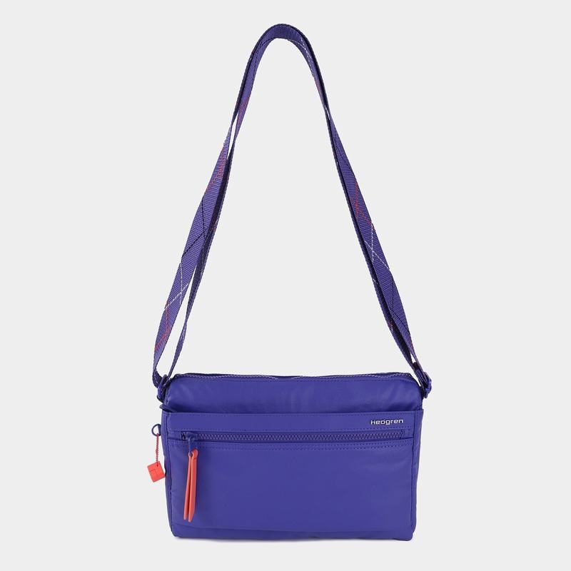 Royal Blue Women's Hedgren Eye Medium Shoulder Bags | KUM2287AK