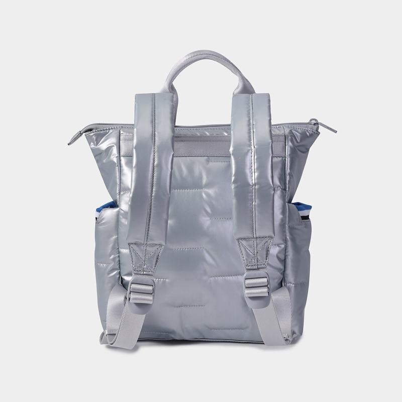 Silver Blue Women's Hedgren Comfy Backpacks | GQF1543RU