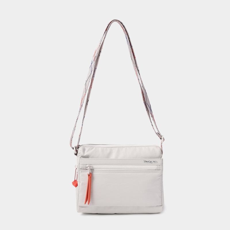 White Grey Women's Hedgren Eye Shoulder Bags | JHQ5392HX