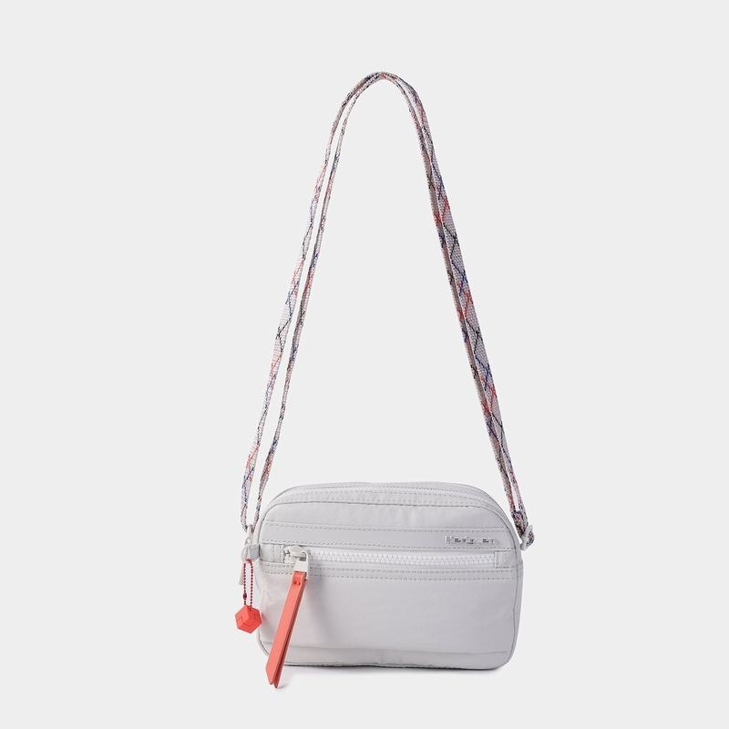 White Grey Women's Hedgren Maia Crossbody Bags | END6718ZX