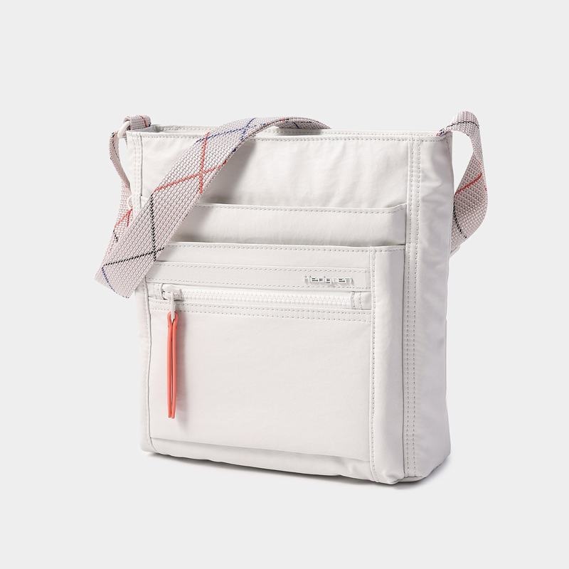 White Grey Women's Hedgren Orva Crossbody Bags | QGD5246QE