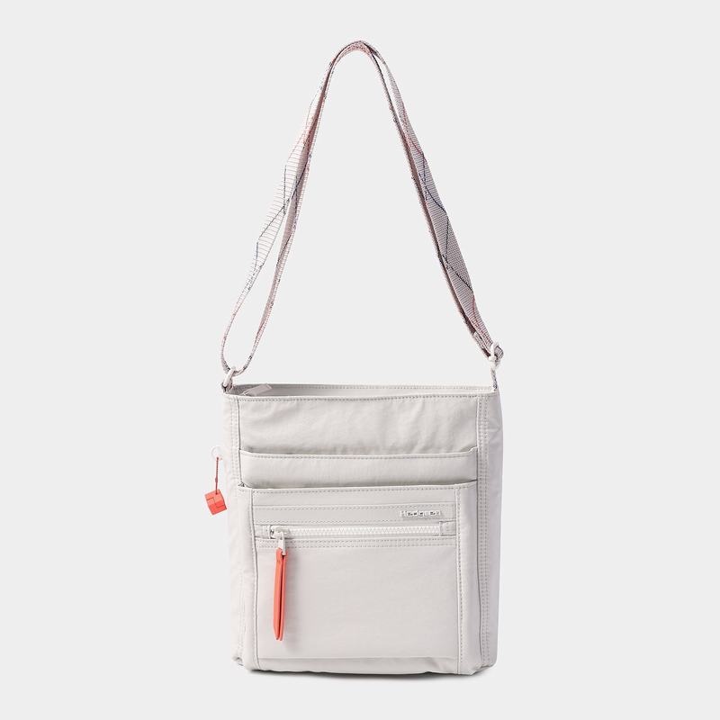 White Grey Women's Hedgren Orva Crossbody Bags | QGD5246QE