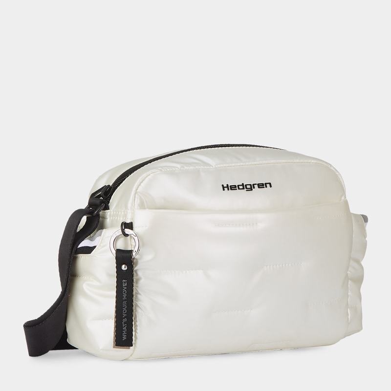 White Women's Hedgren Cozy Shoulder Bags | DHC7692LC